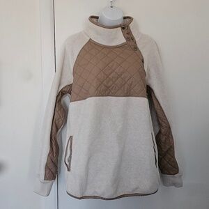 Abercrombie & Fitch Asymmetrical Snap Up Fleece